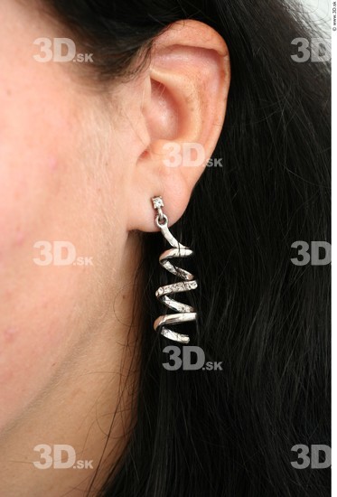 Ear Woman White Jewel Average