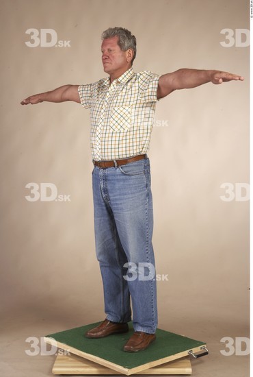 Whole Body Man T poses Casual Average Studio photo references