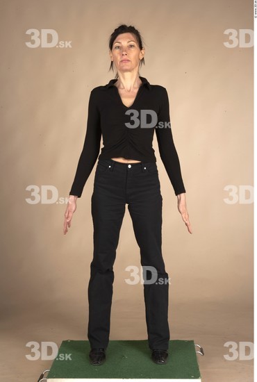 Whole Body Woman Casual Slim Studio photo references