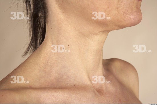 Neck Whole Body Woman Nude Slim Studio photo references