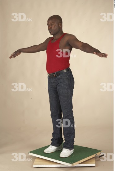 Whole Body Man T poses Casual Average Studio photo references