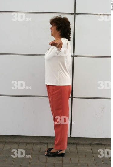 Whole Body Woman T poses White Casual Average