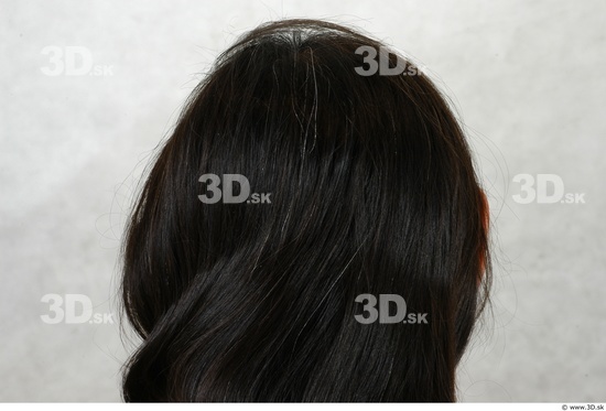 Whole Body Hair Woman Asian Slim Studio photo references