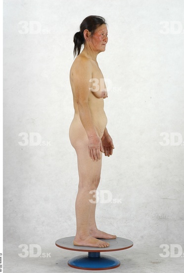 Whole Body Woman Asian Nude Slim Studio photo references