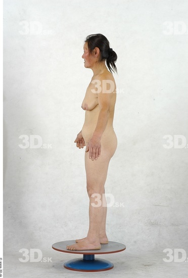 Whole Body Woman Asian Nude Slim Studio photo references