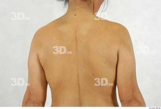 Whole Body Back Woman Asian Nude Slim Studio photo references