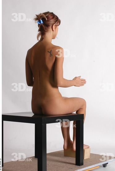 Whole Body Woman Artistic poses White Nude Slim