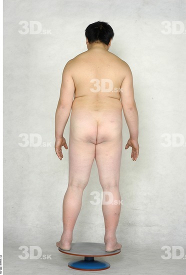 Whole Body Man Woman Asian Nude Shoes Slim Overweight Studio photo references