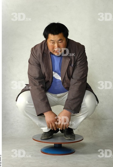 Whole Body Phonemes Man Asian Nude Casual Overweight Studio photo references