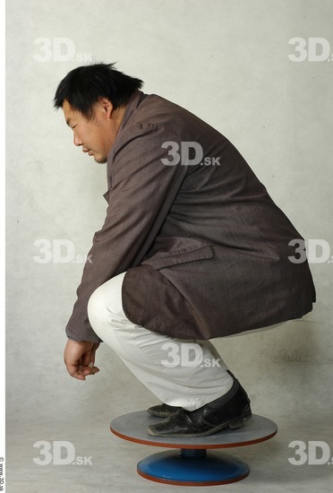 Whole Body Phonemes Man Asian Nude Casual Overweight Studio photo references