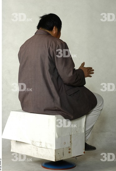 Whole Body Phonemes Man Artistic poses Asian Nude Casual Overweight Studio photo references