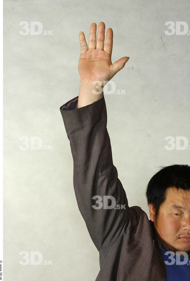 Arm Whole Body Phonemes Man Animation references Asian Nude Casual Overweight Studio photo references