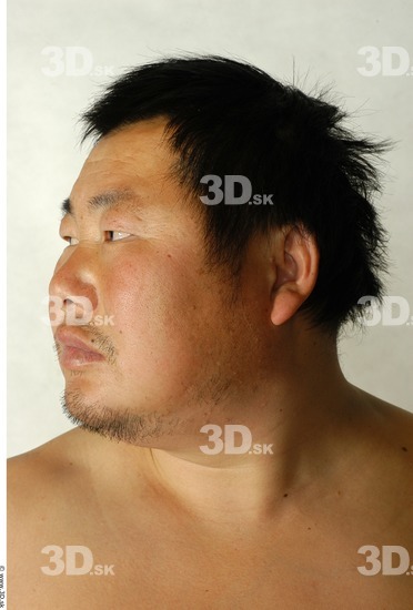 Whole Body Head Phonemes Man Animation references Asian Nude Overweight Studio photo references