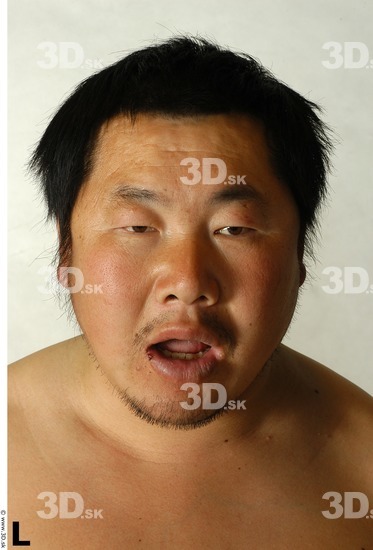 Face Whole Body Phonemes Man Asian Nude Overweight Studio photo references