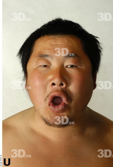 Face Whole Body Phonemes Man Asian Nude Overweight Studio photo references