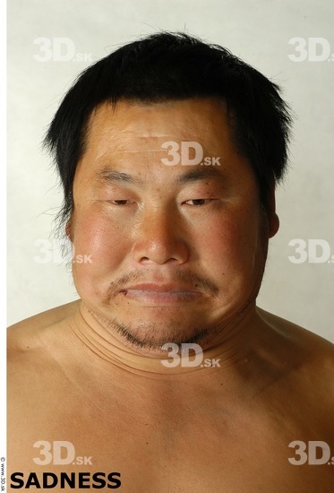 Face Whole Body Phonemes Emotions Man Asian Nude Overweight Studio photo references