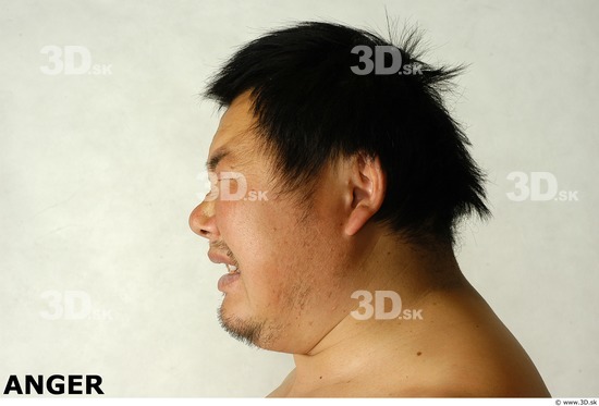 Face Whole Body Phonemes Emotions Man Asian Nude Overweight Studio photo references