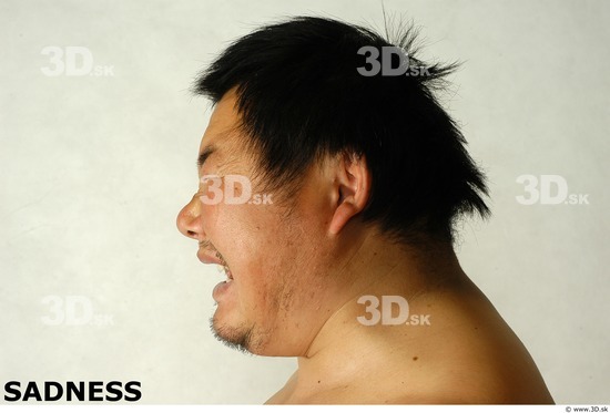 Face Whole Body Phonemes Emotions Man Asian Nude Overweight Studio photo references