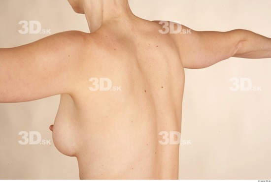 Whole Body Back Woman Nude Slim Studio photo references