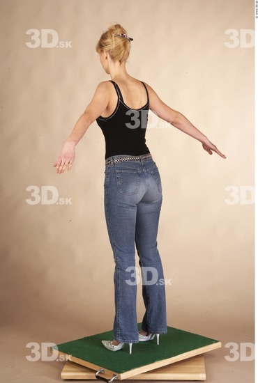 Whole Body Woman Casual Slim Studio photo references