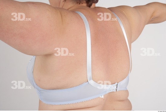 Whole Body Back Woman Underwear Slim Overweight Studio photo references