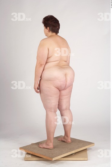 Whole Body Woman Nude Slim Overweight Studio photo references