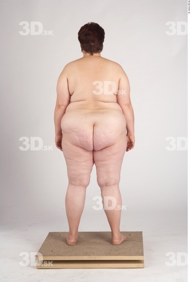 Whole Body Woman Nude Slim Overweight Studio photo references