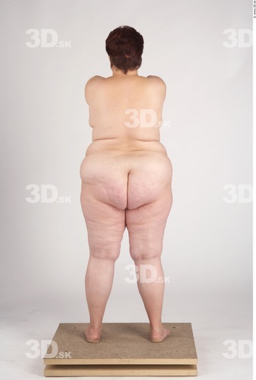 Whole Body Woman Nude Slim Overweight Studio photo references