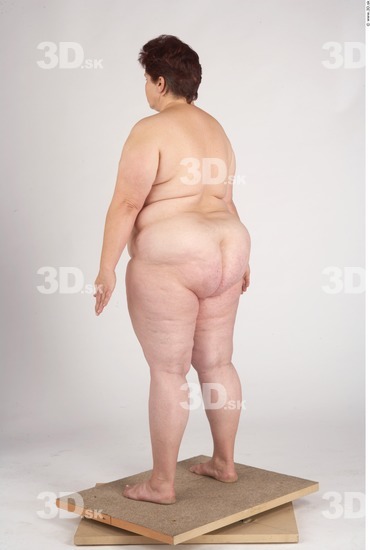 Whole Body Woman Nude Slim Overweight Studio photo references