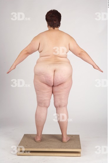 Whole Body Woman Nude Slim Overweight Studio photo references