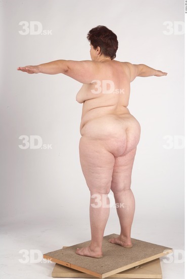 Whole Body Woman T poses Nude Slim Overweight Studio photo references