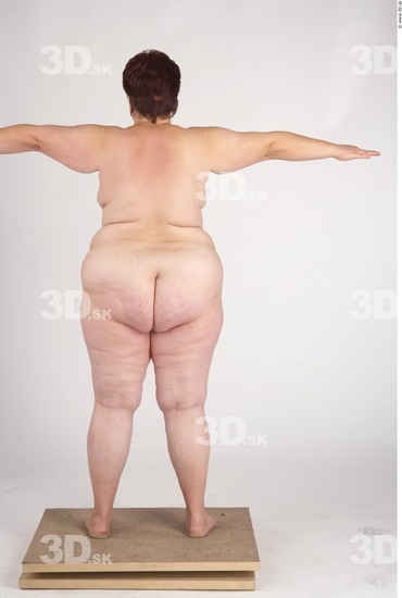 Whole Body Woman T poses Nude Slim Overweight Studio photo references