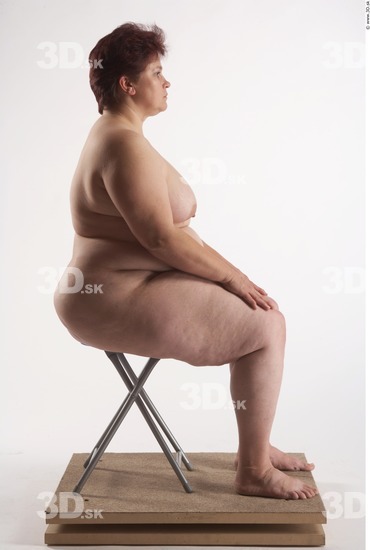 Whole Body Woman Artistic poses White Nude Overweight