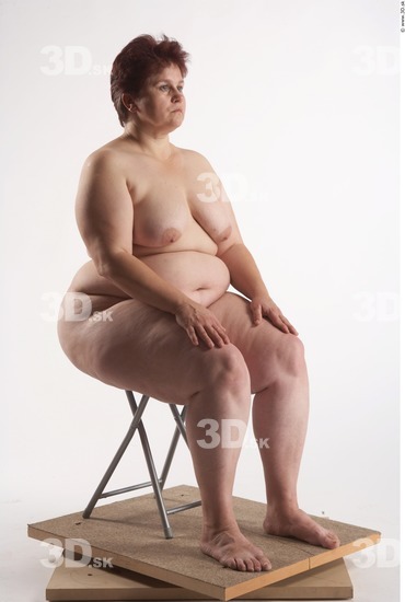 Whole Body Woman Artistic poses White Nude Overweight