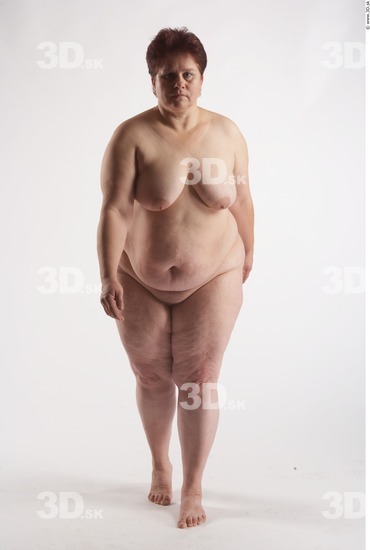 Whole Body Woman Animation references White Nude Overweight