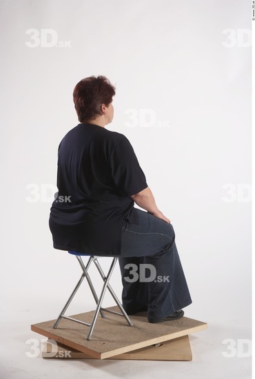 Whole Body Woman Artistic poses White Casual Overweight