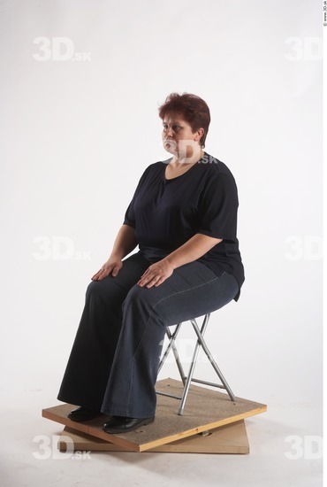 Whole Body Woman Artistic poses White Casual Overweight