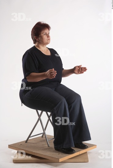 Whole Body Woman Artistic poses White Casual Overweight