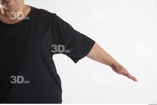 Arm Woman Animation references White Casual T shirt Overweight