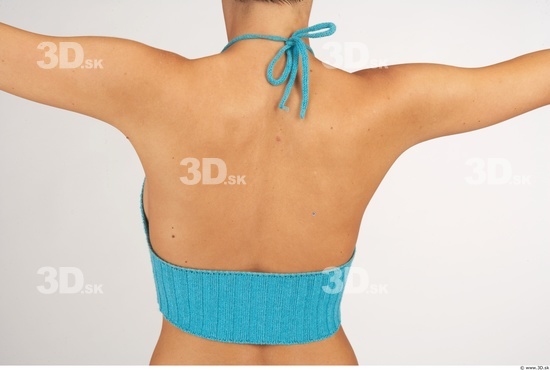Whole Body Back Woman Casual Slim Studio photo references