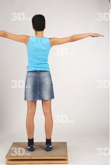 Whole Body Woman T poses Casual Slim Studio photo references