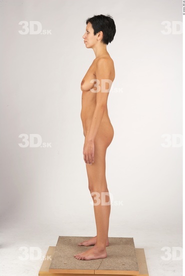 Whole Body Woman Nude Slim Studio photo references