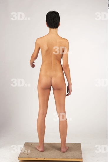 Whole Body Woman Nude Slim Studio photo references