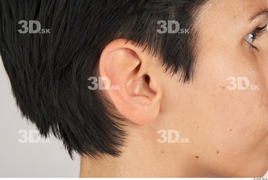 Ear Whole Body Woman Slim Studio photo references