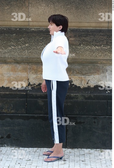 Whole Body Woman T poses White Casual Average