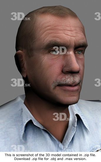 3D Model White Man