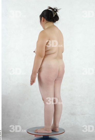 Whole Body Woman Asian Nude Overweight Studio photo references