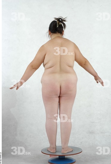 Whole Body Woman Asian Nude Overweight Studio photo references