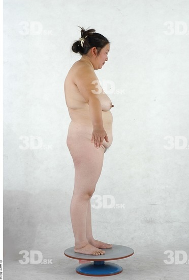 Whole Body Woman Asian Nude Overweight Studio photo references