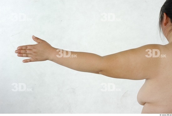 Arm Whole Body Woman Asian Nude Overweight Studio photo references